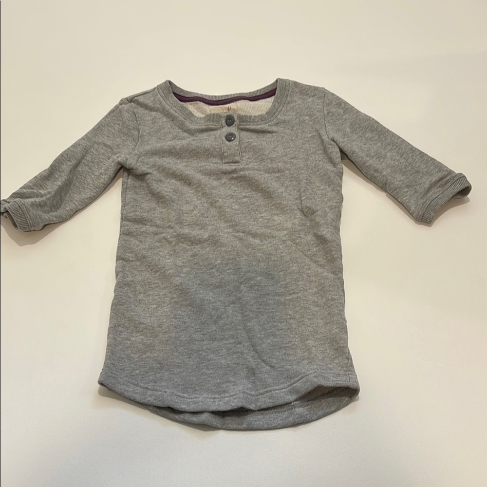 Peek Gray Long Sleeve Soft Knit Casual Top